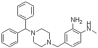 CAS#: 68740-30-7, 4-[[4-(Diphenylmethyl)-1-Piperazinyl]Methyl]-N1-Methyl-1,2-Benzenediamine