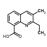 CAS#: 68742-10-9, 2-Ethyl-3-methyl-8-quinolinecarboxylic acid