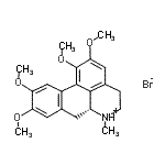 CAS#: 68742-86-9, (6aR)-1,2,9,10-tetramethoxy-6-methyl-5,6,6a,7-tetrahydro-4H-dibenzo[de,g]quinoline-6-ium bromide