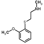 CAS#: 687622-79-3, 2-[(2-Methoxyphenyl)sulfanyl]-N-methylethanamine