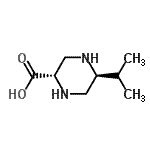 CAS 登录号：687624-52-8， (2S,5S)-5-异丙基-2-哌嗪羧酸