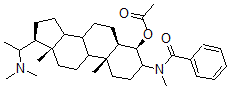 CAS#: 6879-28-3, N-[(20S)-4beta-Acetoxy-20-(Dimethylamino)-5alpha-Pregnan-3alpha-Yl]-N-Methylbenzamide