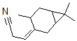 CAS#: 68804-02-4, 3-(4,7,7-Trimethylbicyclo[4.1.0]Hept-3-Ylidene)-Propanenitrile