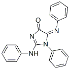 CAS 登录号:68822-96-8, 1,5-二氢-1-苯基-2-(苯基氨基)-5-(苯基亚胺)-4H-咪唑-4-酮