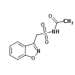 CAS 登录号：68936-43-6， N-[(1,2-苯并恶唑-3-基甲基)磺酰基]乙酰胺