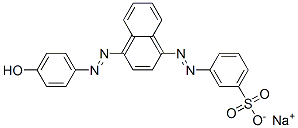 CAS#: 68958-98-5, Sodium 3-[[4-[(4-Hydroxyphenyl)Azo]-1-Naphthyl]Azo]Benzenesulphonate