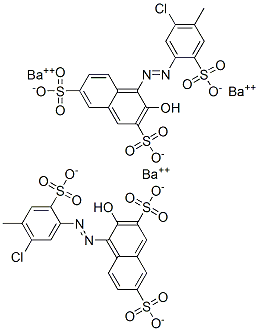 CAS#: 68959-10-4, Tribarium Bis[4-[(5-Chloro-4-Methyl-2-Sulphonatophenyl)Azo]-3-Hydroxynaphthalene-2,7-Disulphonate]