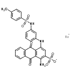 CAS#: 69008-24-8, Sodium 1-amino-4-[(3-{[(4-methylphenyl)sulfonyl]amino}phenyl)amino]-9,10-dioxo-9,10-dihydro-2-anthracenesulfonate