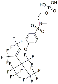 CAS#: 69013-34-9, N-Methyl-4-[[4,4,5,5,5-Pentafluoro-3-(Pentafluoroethyl)-1,2,3-Tris(Trifluoromethyl)Pent-1-Enyl]Oxy]-N-[2-(Phosphonooxy)Ethyl]Benzenesulphonamide