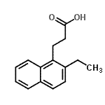 CAS#: 690243-54-0, 3-(2-Ethyl-1-naphthyl)propanoic acid