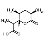 CAS#: 69056-12-8, (2R)-2-[(2S,3S,5R)-3,5-Dimethyl-6-oxotetrahydro-2H-pyran-2-yl]propanoic acid