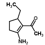 CAS#: 690660-94-7, 1-(2-Amino-5-ethyl-1-cyclopenten-1-yl)ethanone