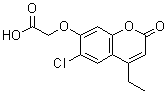 CAS 登录号：690682-01-0， [(6-氯-4-乙基-2-氧代-2H-苯并吡喃-7-基)氧基]乙酸