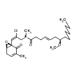 CAS 登录号：69121-75-1， (4E,7R)-N-{(2E)-2-氯-3-[(1R,6R)-3-甲基-2-氧代-7-氧杂双环[4.1.0]庚-3-烯-1-基]-2-丙烯-1-基}-7-甲氧基-N-甲基-4-十四碳烯酰胺