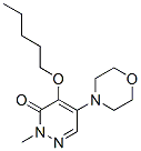 CAS 登录号：69123-83-7， 2-甲基-5-吗啉基-4-戊氧基-3(2H)-哒嗪酮