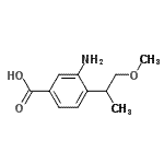 CAS#: 691363-52-7, 3-Amino-4-(1-methoxy-2-propanyl)benzoic acid