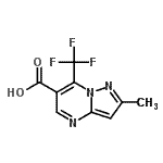 CAS 登录号：691868-52-7， 2-甲基-7-(三氟甲基)吡唑并[1,5-a]嘧啶-6-羧酸