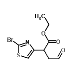 CAS#: 691877-08-4, Ethyl 2-(2-bromo-1,3-thiazol-4-yl)-4-oxobutanoate