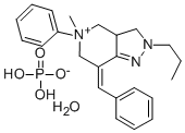 CAS#: 69194-32-7, 3,3a,4,5,6,7-Hexahydro-5-Methyl-5-Phenyl-7-(Phenylmethylene)-2-Propyl-2H-Pyrazolo(4,3-c)Pyridine Phosphate Hydrate (1:1:1)