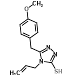 CAS#: 69198-37-4, 4-Allyl-5-(4-methoxybenzyl)-2,4-dihydro-3H-1,2,4-triazole-3-thione