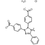 CAS 登录号:69231-13-6, 2,3-二(4-硝基苯基)-5-苯基-2,3-二氢-1H-四唑-1-鎓氯化物水合物(1:1:1)