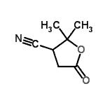 CAS#: 69247-10-5, 2,2-Dimethyl-5-oxotetrahydro-3-furancarbonitrile