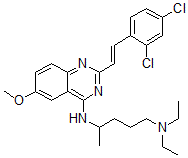 CAS#: 69258-58-8, N4-(2-(2-(2,4-Dichlorophenyl)Ethenyl)-6-Methoxy-4-Quinazolinyl)-N1,N1-Diethyl-1,4-Pentanediamine