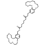 CAS#: 69271-98-3, Bis(2,3,5,6,8,9,11,12-octahydro-1,4,7,10,13-benzopentaoxacyclopentadecin-15-ylmethyl) pimelate