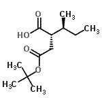 CAS#: 692778-50-0, (2R,3S)-3-Methyl-2-{2-[(2-methyl-2-propanyl)oxy]-2-oxoethyl}pentanoic acid