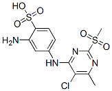 CAS 登录号：69304-83-2， 2-氨基-4-[[5-氯-6-甲基-2-(甲基磺酰基)-4-嘧啶基]氨基]苯磺酸