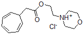 CAS 登录号：69352-79-0， 2-(1-氧杂-4-铵环己-4-基)乙基 2-(1-环庚并-2,4,6-三烯基)乙酸酯氯化物