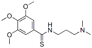 CAS 登录号：69353-25-9， N-[3-(二甲基氨基)丙基]-3,4,5-三甲氧基硫代苯甲酰胺