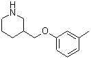 CAS#: 693764-34-0, 3-[(3-Methylphenoxy)methyl]piperidine