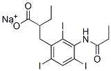 CAS 登录号:69382-16-7, 2-乙基-3-(3-丙酰基氨基-2,4,6-三碘苯基)丙酸钠盐