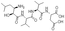 CAS#: 69400-55-1, N-(3-Amino-2-Hydroxy-5-Methyl-1-Oxohexyl)-L-Valyl-L-Valyl-L-Aspartic Acid