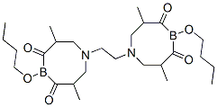CAS#: 69402-04-6, 1,2-Bis(3,7-dimethyl-5-butoxy-1-aza-5-bora-4,6-dioxocyclooctyl)ethane