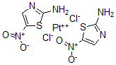 CAS 登录号：69433-99-4， 二-(2-氨基-5-硝基噻唑)二氯铂(II)