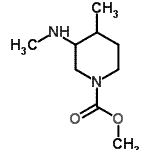 CAS#: 694495-66-4, Methyl 4-methyl-3-(methylamino)-1-piperidinecarboxylate