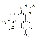 CAS 登录号：69482-98-0， 5,6-二(3,4-二甲氧基苯基)-3-甲硫基-1,2,4-三嗪