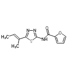 CAS#: 695169-20-1, N-{5-[(2E)-2-Buten-2-yl]-1,3,4-thiadiazol-2-yl}-2-furamide