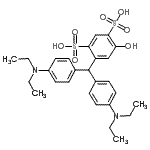 CAS#: 69518-69-0, 4-{Bis[4-(diethylamino)phenyl]methyl}-6-hydroxy-1,3-benzenedisulfonic acid