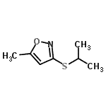 CAS#: 69528-76-3, 3-(Isopropylsulfanyl)-5-methyl-1,2-oxazole