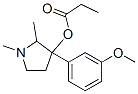 CAS 登录号:69552-05-2, 1,2-二甲基-3-(3-甲氧基苯基)吡咯烷-3-醇丙酸酯