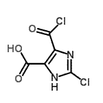 CAS#: 69579-59-5, 2-Chloro-4-(chlorocarbonyl)-1H-imidazole-5-carboxylic acid