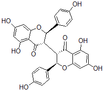 CAS#: 69618-96-8, 2,2',3,3'-Tetrahydro-5,5',7,7'-Tetrahydroxy-2,2'-Bis(4-Hydroxyphenyl)-3,3'-Bi[4H-1-Benzopyran]-4,4'-Dione