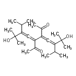 CAS#: 69651-45-2, 3,4-Bis(3-hydroxy-2-isopropyl-3-methyl-1-buten-1-ylidene)-2,5-hexanedione
