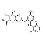 CAS#: 697287-17-5, (5xi)-1-O-({2-[(2-Chloro-6-fluorophenyl)amino]-5-methylphenyl}acetyl)-beta-L-lyxo-hexopyranuronic acid