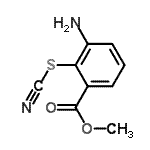 CAS 登录号：697754-58-8， 甲基3-氨基-2-硫氰酸基苯甲酸酯