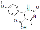 CAS#: 69785-26-8, 1,2,5,6-Tetrahydro-6-(4-Methoxyphenyl)-4-Methyl-2-Oxo-5-Pyrimidinecarboxylic Acid