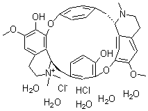CAS#: 6989-98-6, (+)-Tubocurarine chloride hydrochloride pentahydrate